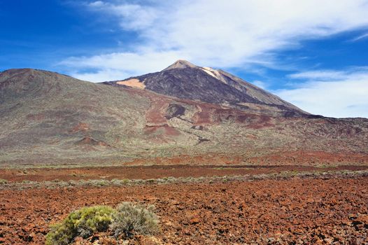 Mountain landscape of Teide National Park. Tenerife, Canary Islands