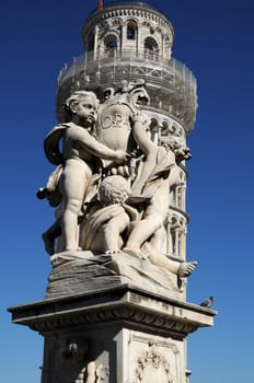 Pisa, Piazza dei miracoli, with the Basilica and the leaning tower