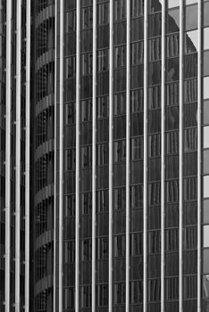 Skycrapers in the center of  Madrid city in Spain.