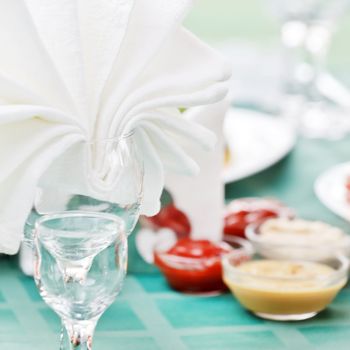 Wedding table setting 