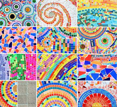 mix Colorful mosaic background