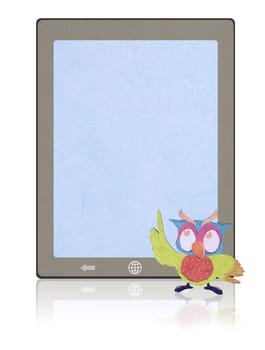 tablet  recycled paper craft stick