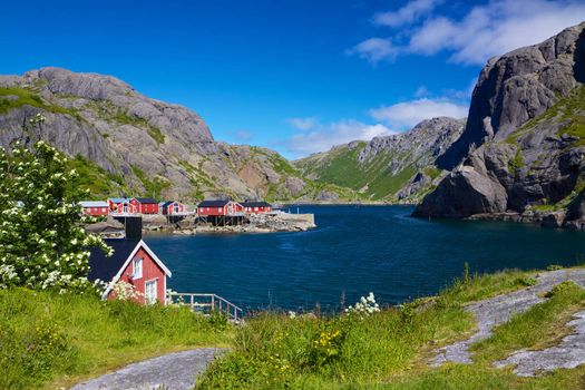 Traditional old fishing village of Nusfjord on Lofoten islands, Norway