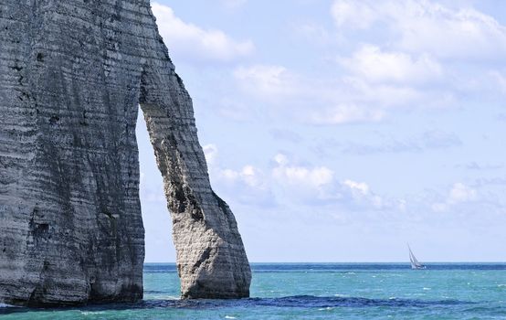 the normandy coast in france