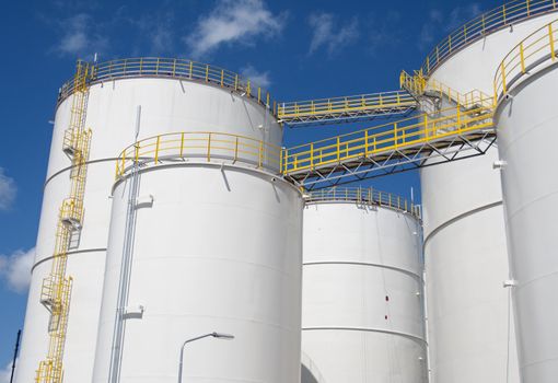 Tanks vessel  with blue sky