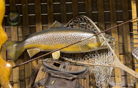 a nice classic trout fishing colage