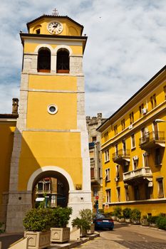 Bell Tower with Clock in Rijeka, Croatia