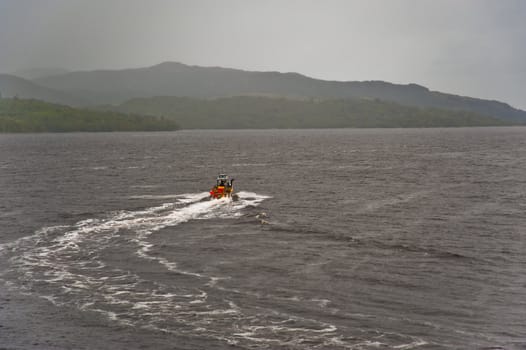 Boat in highlands loch