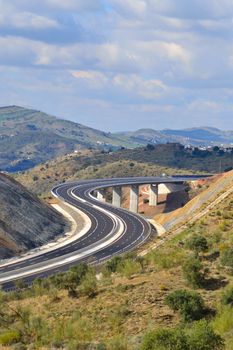 overpass on the highway leading to Malaga