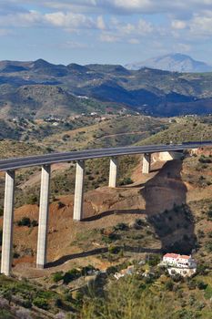 overpass on the highway leading to Malaga