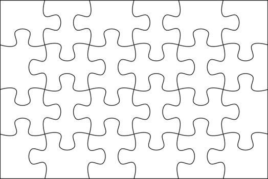 Puzzle background template 6x4 usefull for masking photo and illustration