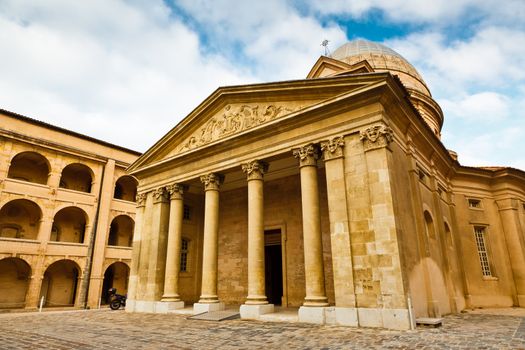 The Ancient Hospital Vieille Charite of Marseille in South France