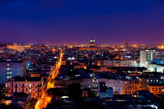 Havana in the night.