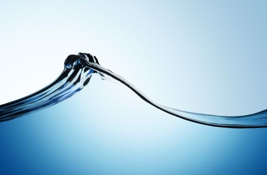 Water wave with copy space. 