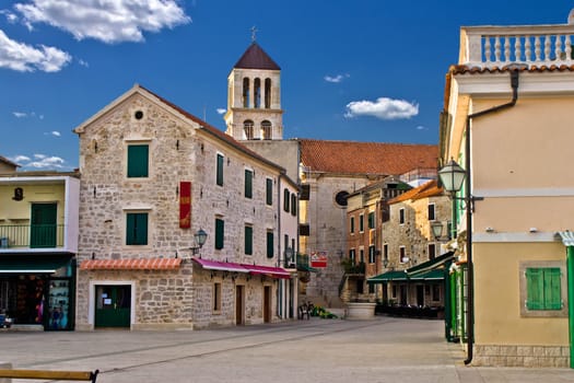 Adriatic Town of Vodice promenade, Croatia