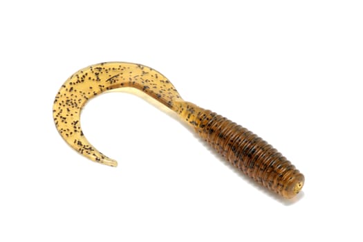 rubber lure brown and black for predator angling