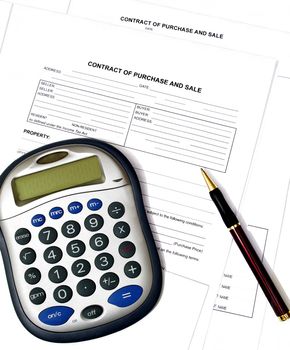 abrstract of legal business contract for purchase and sale agreement