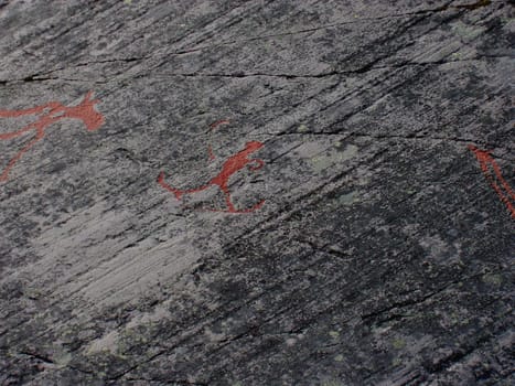 rock carving in alta .Norway