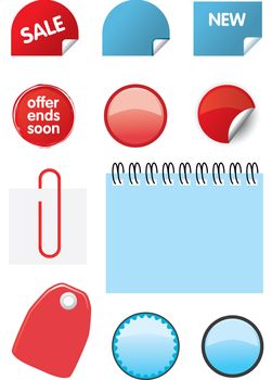 Collection of price, sale and offer icons for catalogues.
