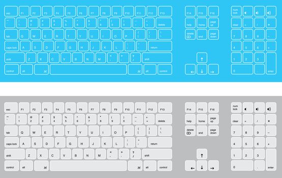 Stylised computer keyboards