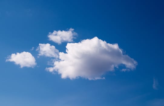 One cloud. Concept of dreams and freedom.