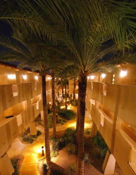 Tropical inner courtyard