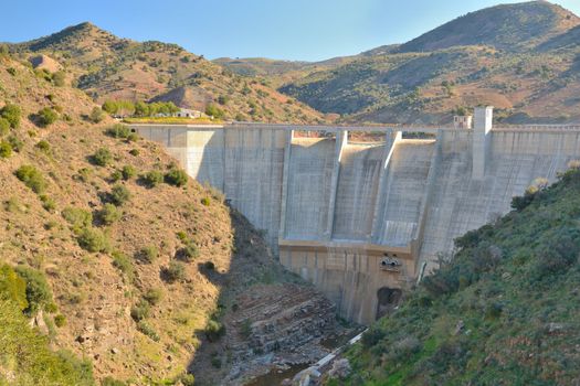 dam on the river Campanillas situated next to the city Almogia