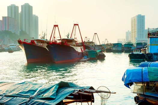 Aberdeen is famous to tourists for its floating village. Hong Kong