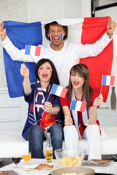 French football fans