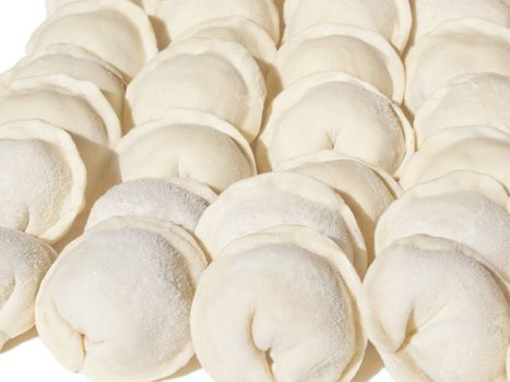 Siberian dumplings. Frozen and ready to cook