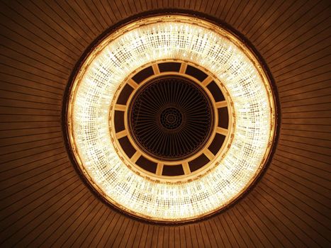 Vienna Opera. Interior. Chandelier.