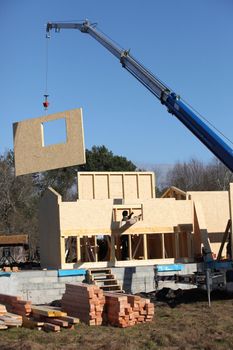 Construction of a wooden house