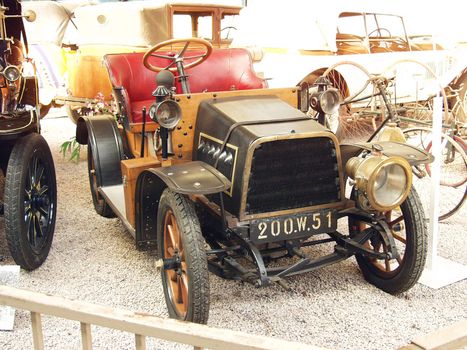 Retro cars museum. Reims. France. September 13, 2007. Automobile Museum