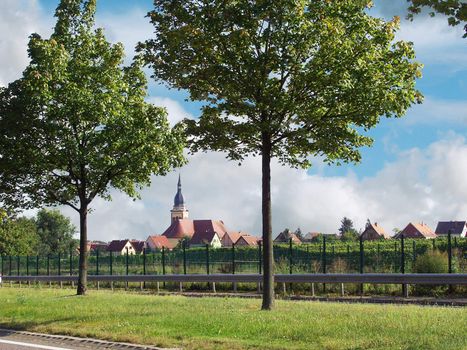 Landscapes of Alsace. France