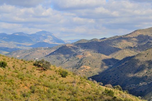 northern slopes of the mountains of Malaga, Malaga road picture-antequera