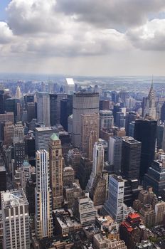 Panoramic view of Manhattan, New York,