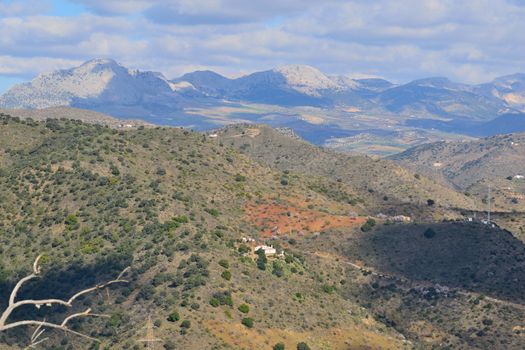 northern slopes of the mountains of Malaga, Malaga road picture-antequera