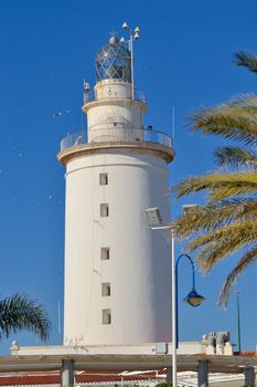 lighthouse near the port of Malaga