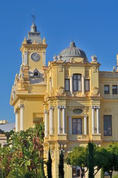 City Hall is located at the port of Malaga