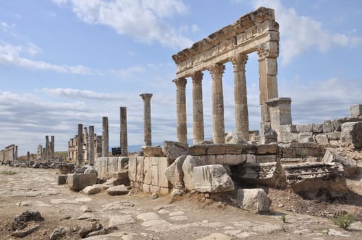 Apamea or Apameia was a treasure city and stud-depot of the Seleucid kings, was capital of Apamene, on the right bank of the Orontes River.