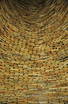 This is inside large column from books.