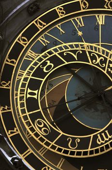This is detail of astronomical clock at Prague orloj in Czech republic.