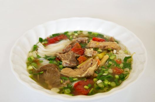 beef soup noodles , Vietnamese noodles