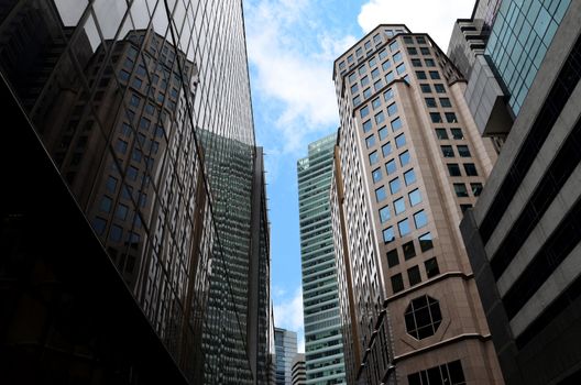 office building in business center  , skyscraper office block