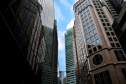 office building in business center  , skyscraper office block