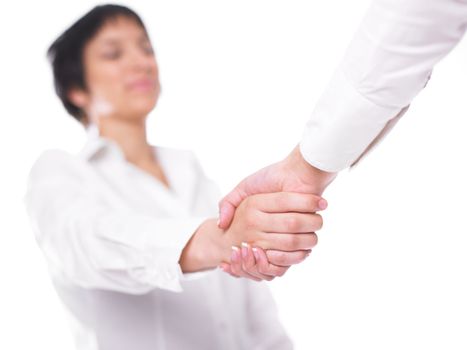 Handshake Handshaking isolate on white