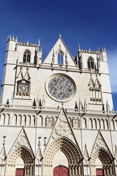 Saint Jean cathedral in Lyon city, France
