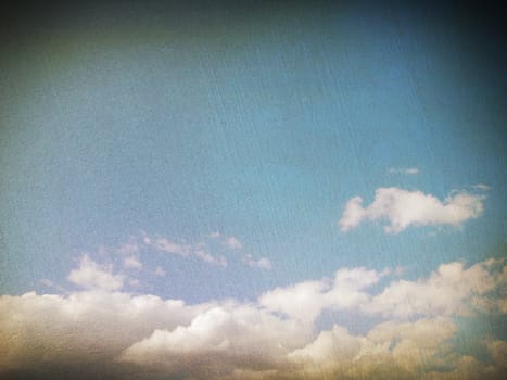 retro image of cloudy sky