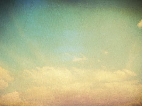 retro image of cloudy sky