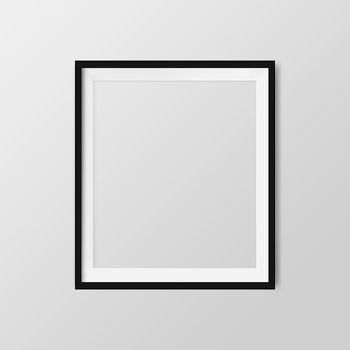 blank frame on a white background